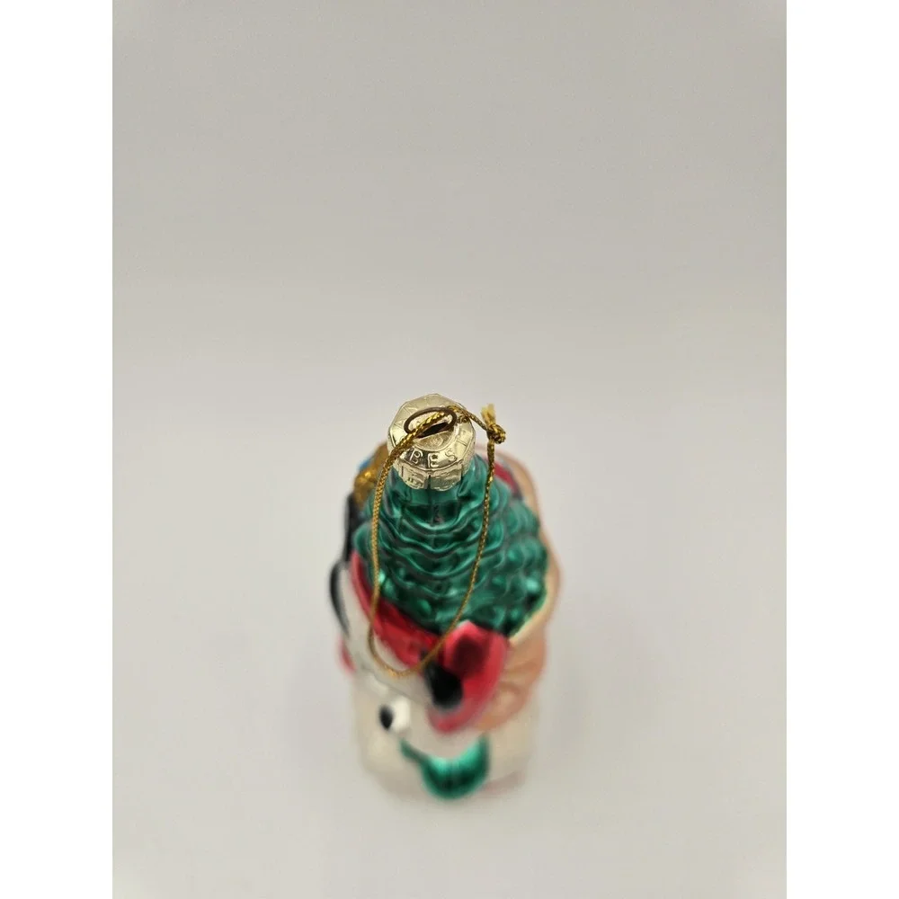 Disney Mickey Mouse‎ Christmas Ornament Blown Glass Vintage European Style